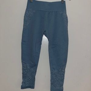 Fabletics Blue Ankle Length Leggings